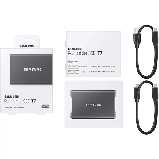 Ổ cứng di động SSD 1TB Samsung T7 1050MB/s MU-PC1T0 - Ảnh 5